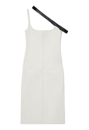 Courrèges Biais strap vinyl dress - Bianco