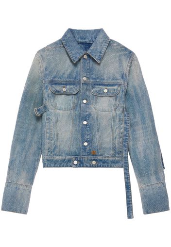 Courrèges Giacca denim con decorazione - Blu