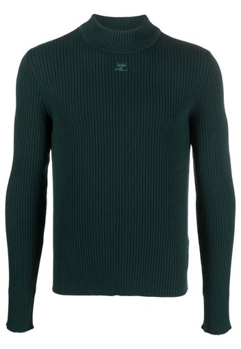 Courrèges Maglione a coste - Verde