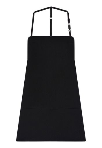 Courrèges backless twill mini dress - Nero