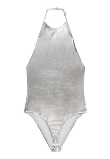 Courrèges Body con ricamo - Argento