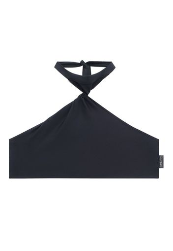 Courrèges Top bikini con dettaglio attorcigliato - Nero