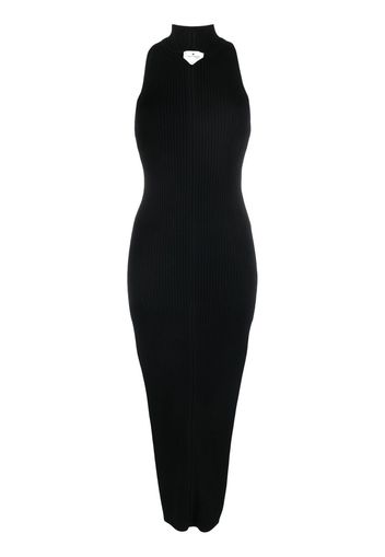 Courrèges cut-out detail midi dress - Nero