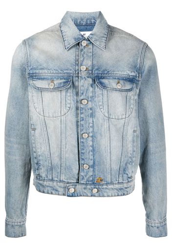 Courrèges washed-denim jacket - Blu