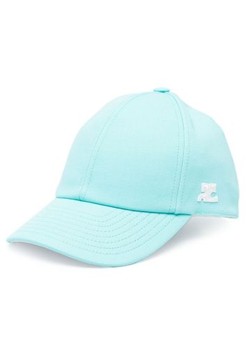 Courrèges logo-patch baseball cap - Blu