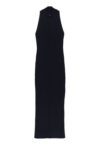 Courrèges cut-out ribbed midi dress - Blu