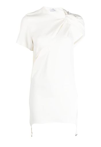 Courrèges cut-out suspenders mini dress - Bianco