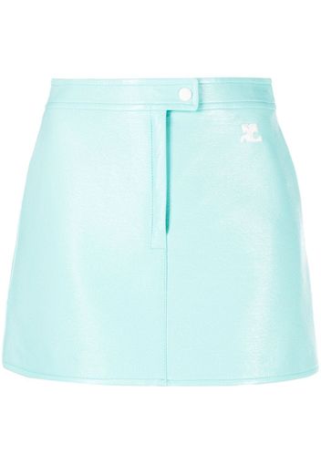 Courrèges Gonna Reedition vinyl skirt - Blu