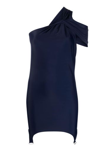 Courrèges one-shoulder mini dress - Blu