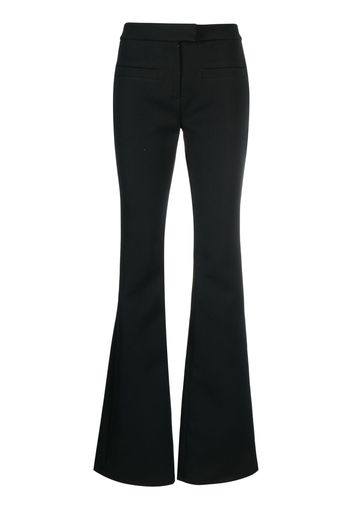 Courrèges flared high-waist trousers - Nero