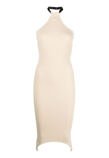 Courrèges ribbed-knit halterneck dress - Toni neutri