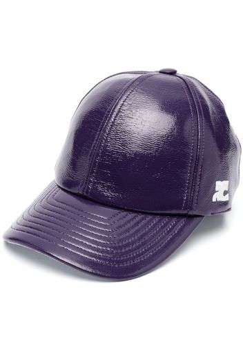 Courrèges logo-patch baseball cap - Viola