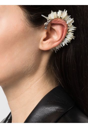 Courrèges mother of pearl ear cuff - Bianco