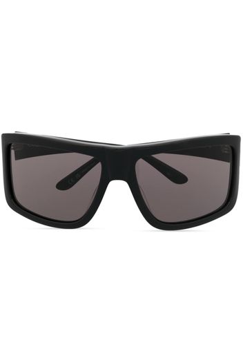 Courrèges logo-print oversized sunglasses - Nero