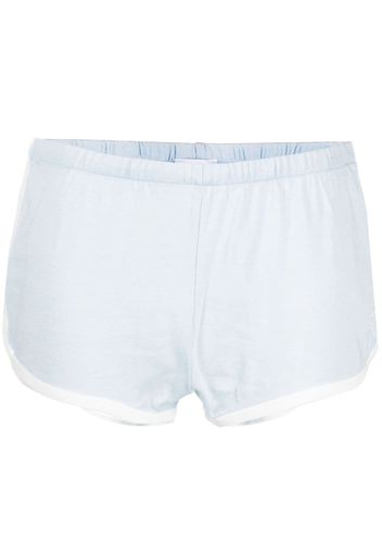 Courrèges cotton short shorts - Blu