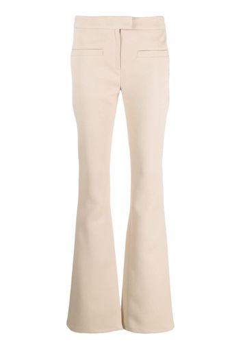 Courrèges mid-rise flared trousers - Toni neutri