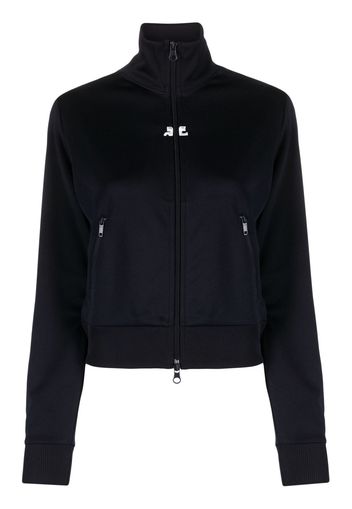 Courrèges zip-up fitted jacket - Blu