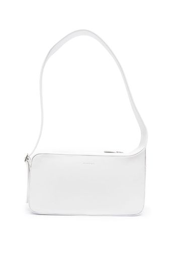 Courrèges zipped leather shoulder bag - Bianco