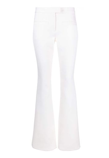 Courrèges crepe-texture bootcut trousers - Toni neutri