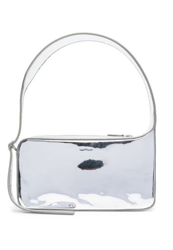 Courrèges Racer mirror shoulder bag - Argento