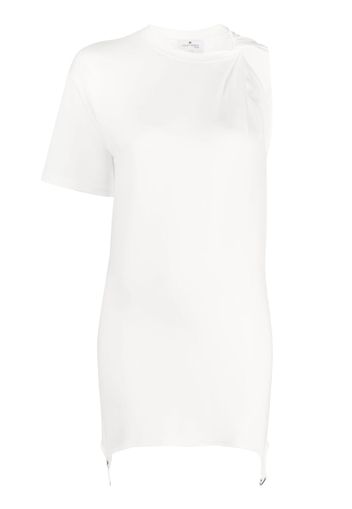 Courrèges asymmetric mini dress - Bianco