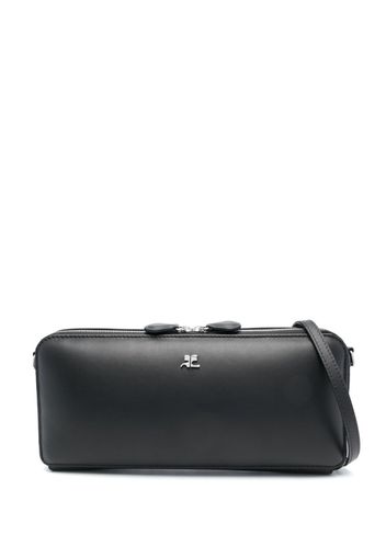 Courrèges Cloud logo-plaque shoulder bag - Nero