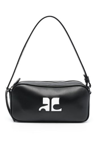 Courrèges Réédition leather shoulder bag - Nero