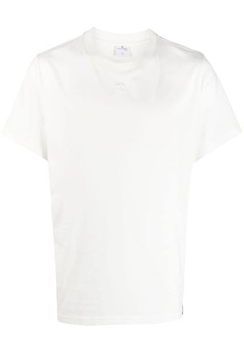 Courrèges logo-patch cotton T-shirt - Bianco