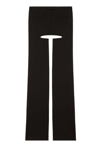 Courrèges Chaps flared tailored trousers - Nero