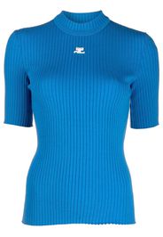 Courrèges Top con stampa - Blu