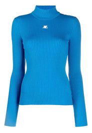 Courrèges Maglione a coste - Blu