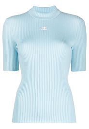 Courrèges Top con stampa - Blu