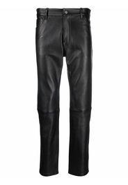 Courrèges Pantaloni crop a vita alta - Nero