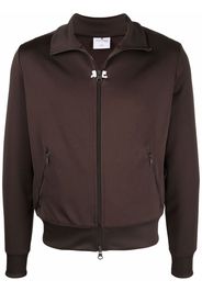 Courrèges zip-up funnel neck jacket - Marrone