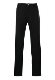 Courrèges high-waisted straight leg jeans - Nero