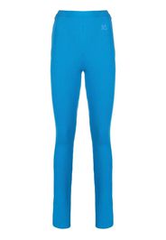 Courrèges Leggings svasati a coste - Blu