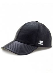 Courrèges Cappello da baseball con applicazione - Nero