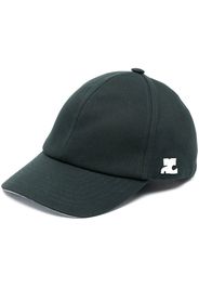 Courrèges logo-patch baseball cap - Verde
