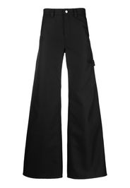 Courrèges wide-leg tailored trousers - Nero