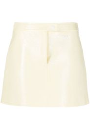 Courrèges Reedition vinyl mini skirt - Giallo