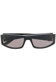 Courrèges slim regtangular sunglasses - Nero