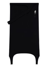 Courrèges Diving crepe midi skirt - Nero