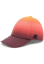 Courrèges gradient-effect cotton cap - Multicolore