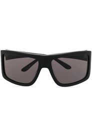 Courrèges logo-print oversized sunglasses - Nero