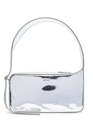 Courrèges Racer mirror shoulder bag - Argento