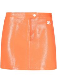 Courrèges Vinyl Re-edition mini skirt - Arancione