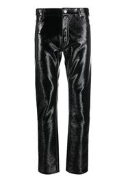 Courrèges high-shine skinny trousers - Nero