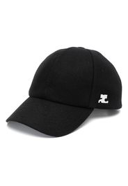 Courrèges logo-patch basecall cap - Nero