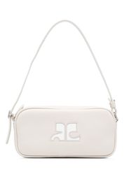 Courrèges Réédition leather shoulder bag - Grigio