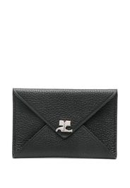Courrèges Portacarte con placca logo - Nero